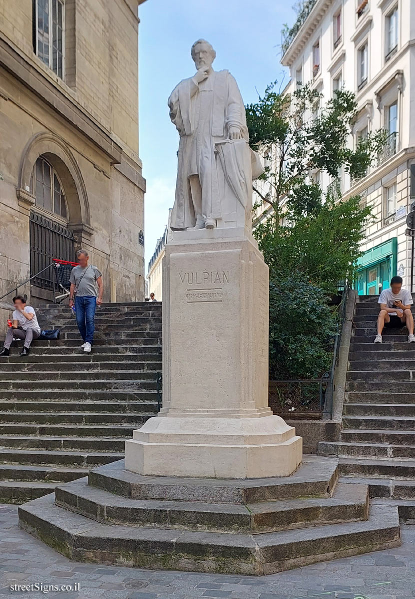 Paris - Statue of the physician Alfred Vulpian - 8 Rue Antoine Dubois, 75006 Paris, France