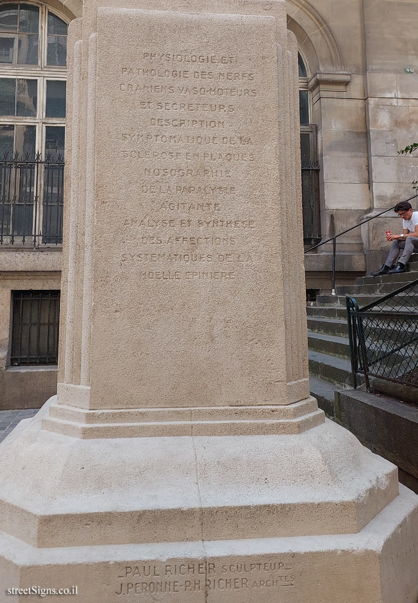 Paris - Statue of the physician Alfred Vulpian - 8 Rue Antoine Dubois, 75006 Paris, France