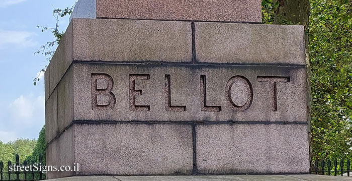 London - Greenwich - obelisk commemorating Joseph René Bellot - Thames Path, London SE10, UK