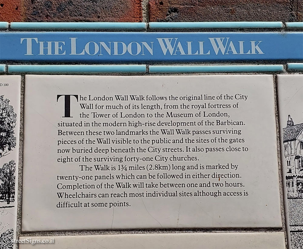 London - The London Wall Walk - Text 1 - Tower Hill, London EC3N 4DR, UK