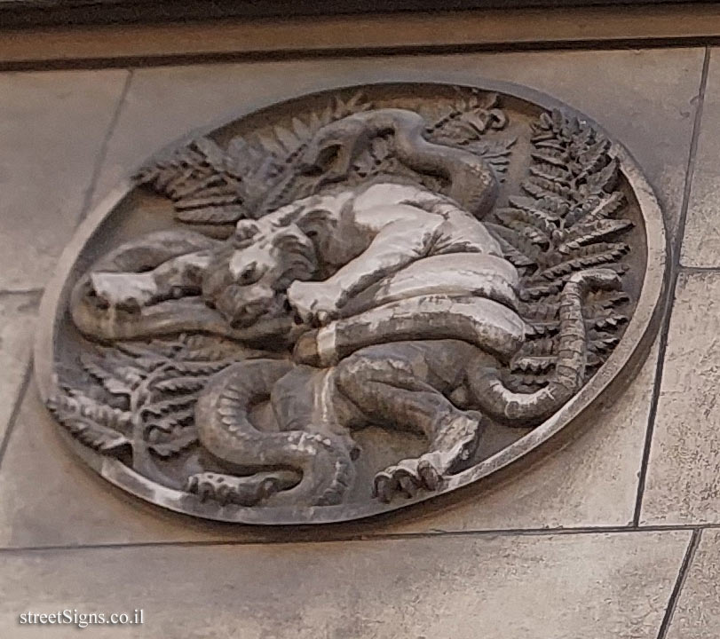 Paris - University of Paris, Faculty of Medicine (former)  - Lion with snake   - 45 Rue des Saints-Pères, 75006 Paris, France