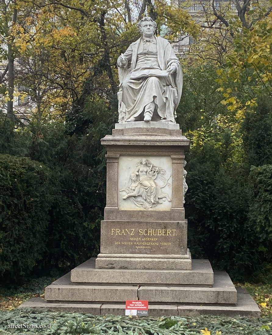 Vienna -  Schubert Monument - Parkring 10, 1010 Wien, Austria