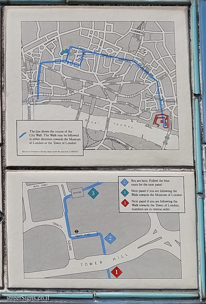 London - The London Wall Walk - Maps - Tower Hill, London EC3N 4DR, UK
