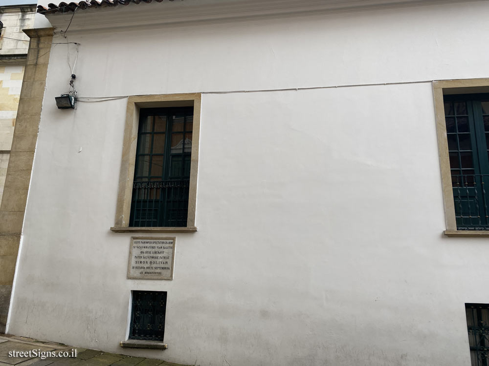 Bogotá - the place where Simon Bolivar escaped an assassination attempt on his life - Cl. 10 #5-72, La Candelaria, Bogotá, Cundinamarca, Colombia
