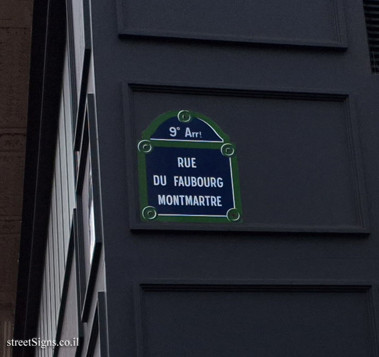 Paris - History of Paris - Rue du faubourg Montmartre - 1 Rue du Faubourg Montmartre, 75009 Paris, France