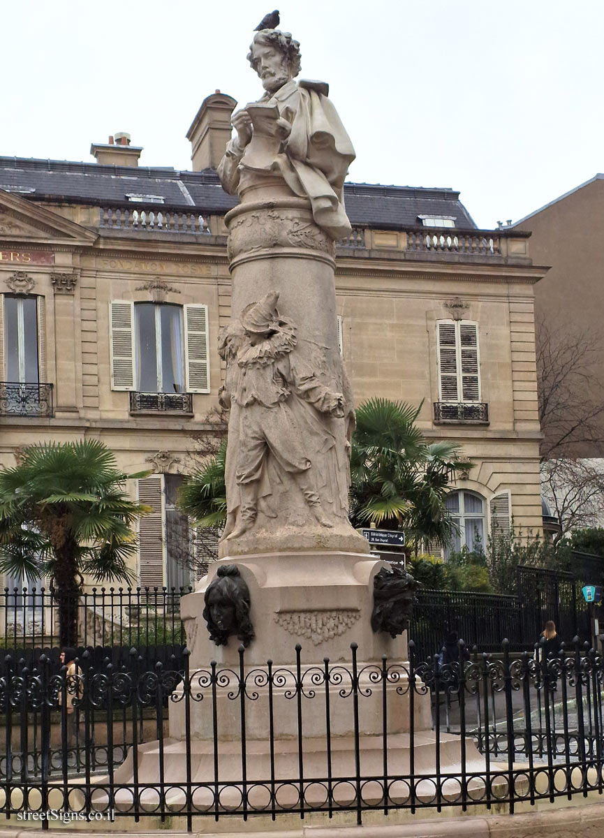 Paris - Monument to Paul  Gavarni - 83 Place St Georges, 75009 Paris, France