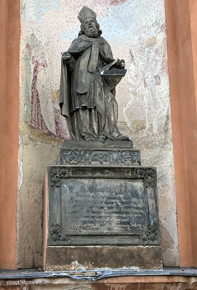 Prague - The statue of Adalbert of Prague in front of the Cathedral of St Lawrence - 342/14, Petřínské sady 118 00, 118 00 Praha 1, Czechia