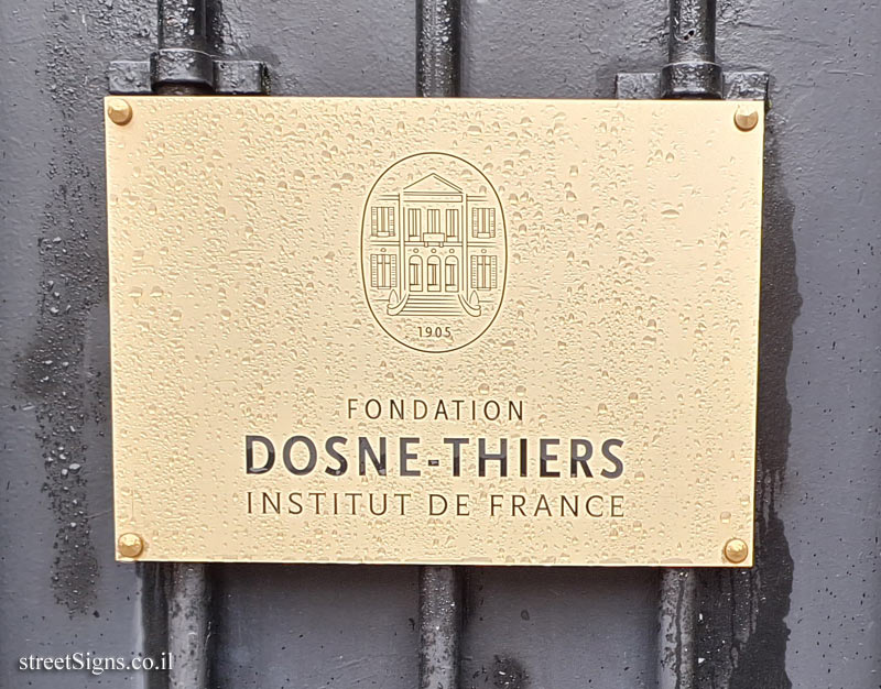 Paris - History of Paris - Hôtel Thiers - 27 Place St Georges, 75009 Paris, France