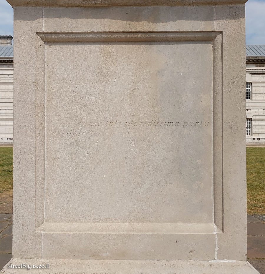 London - Greenwich - Statue of King George II Side 2 - Greenwich Peninsula, London, UK