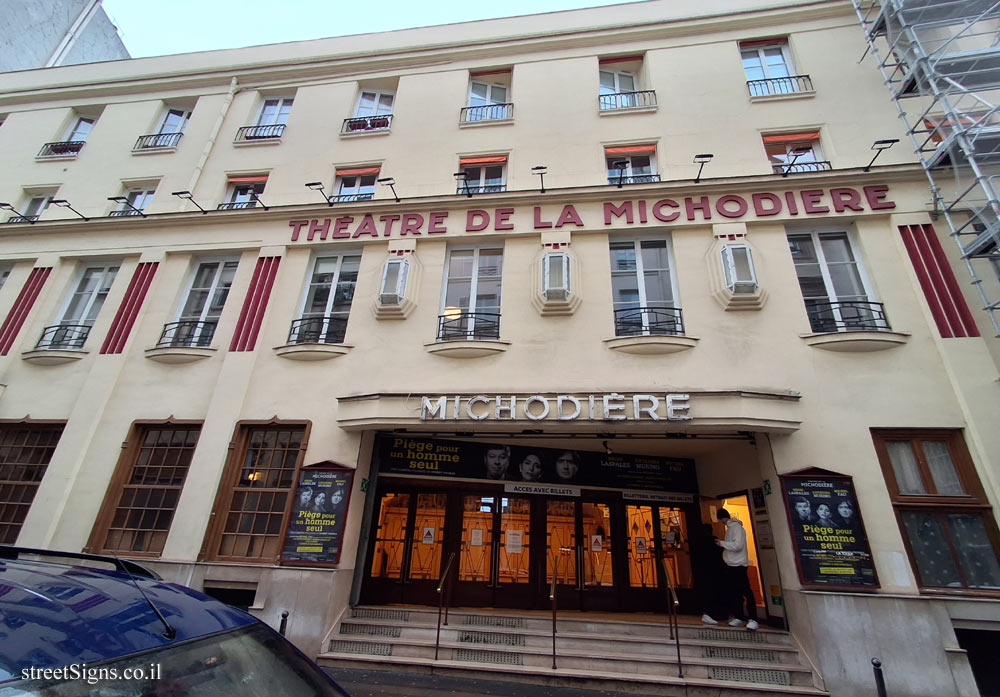 Paris - History of Paris - Théâtre de la Michodière - 4 Rue de la Michodière, 75002 Paris, France