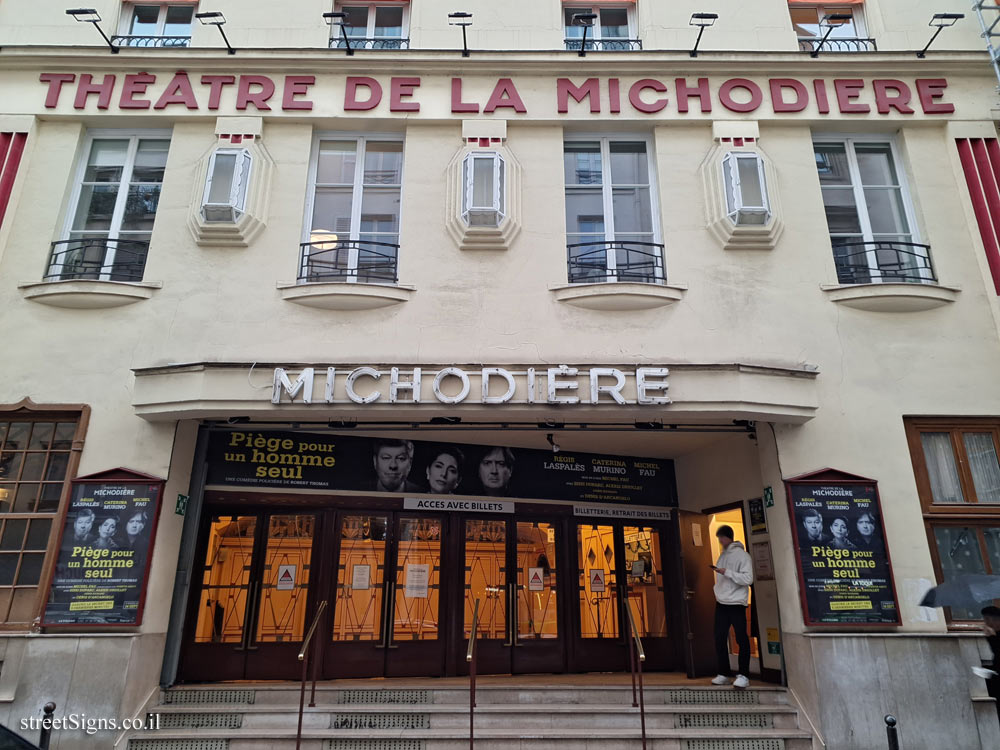 Paris - History of Paris - Théâtre de la Michodière - 4 Rue de la Michodière, 75002 Paris, France
