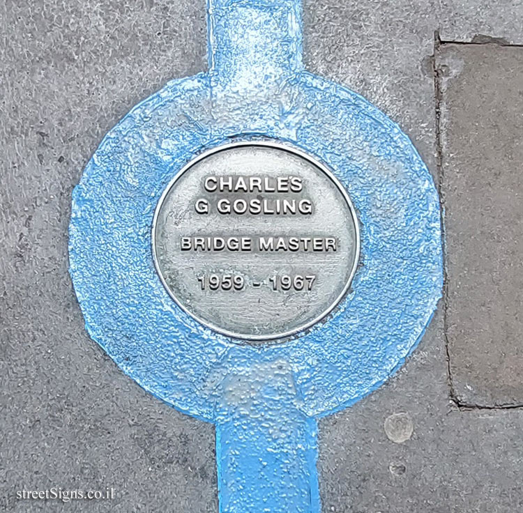 London - Tower Bridge London - The Blue Line of Fame - Charles G Gosling - Bridge Master