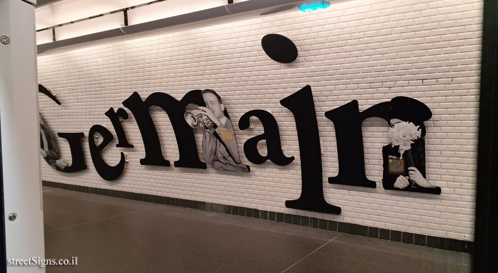 Paris - Saint-Germain-des-Prés Metro Station - "The Myth of Saint-Germain" - Saint-Germain-des-Prés, 75006 Paris, France