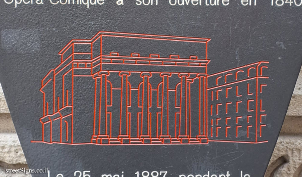 Paris - History of Paris - Salle Favart - 5 Rue de Marivaux, 75002 Paris, France