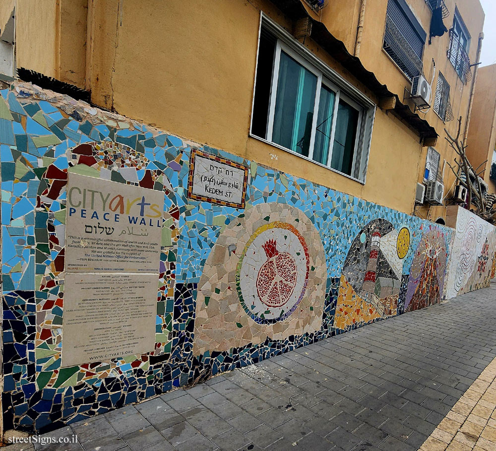 Tel Aviv - The Peace Wall - Kedem St 163, Tel Aviv-Yafo, Israel