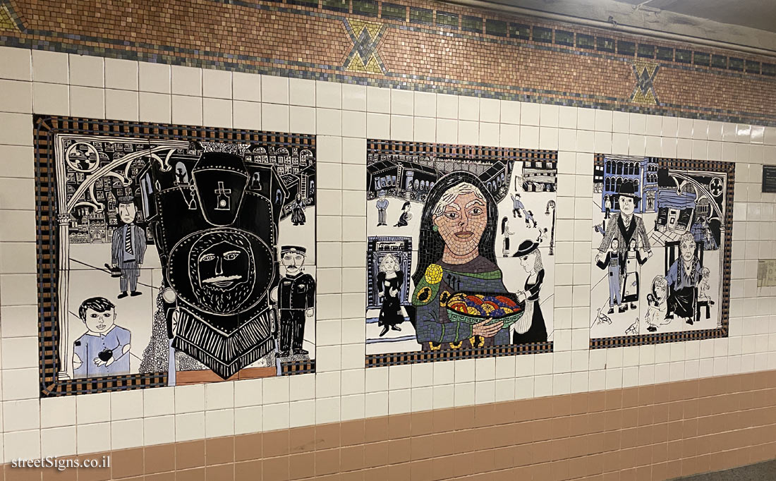 New York - Subway - Christopher Station - Greenwich Village Murals - The Providers - 52 Christopher St, New York, NY 10014, USA