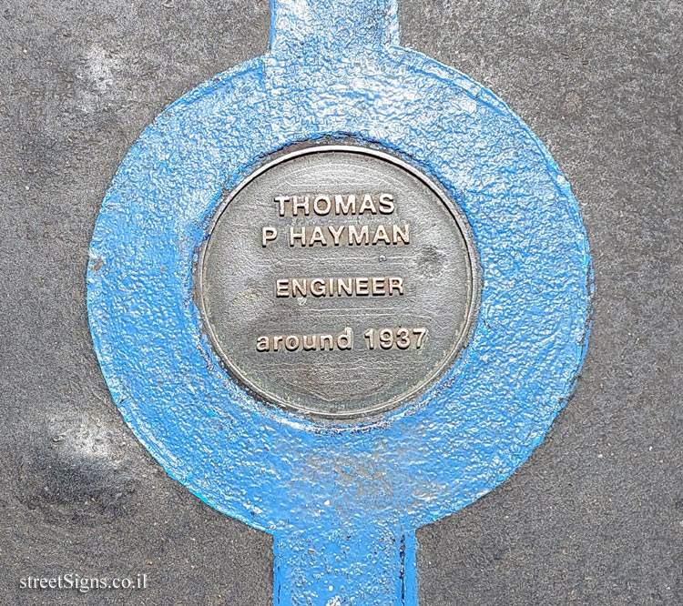 London - Tower Bridge London - The Blue Line of Fame - Thomas P Hayman - Engineer