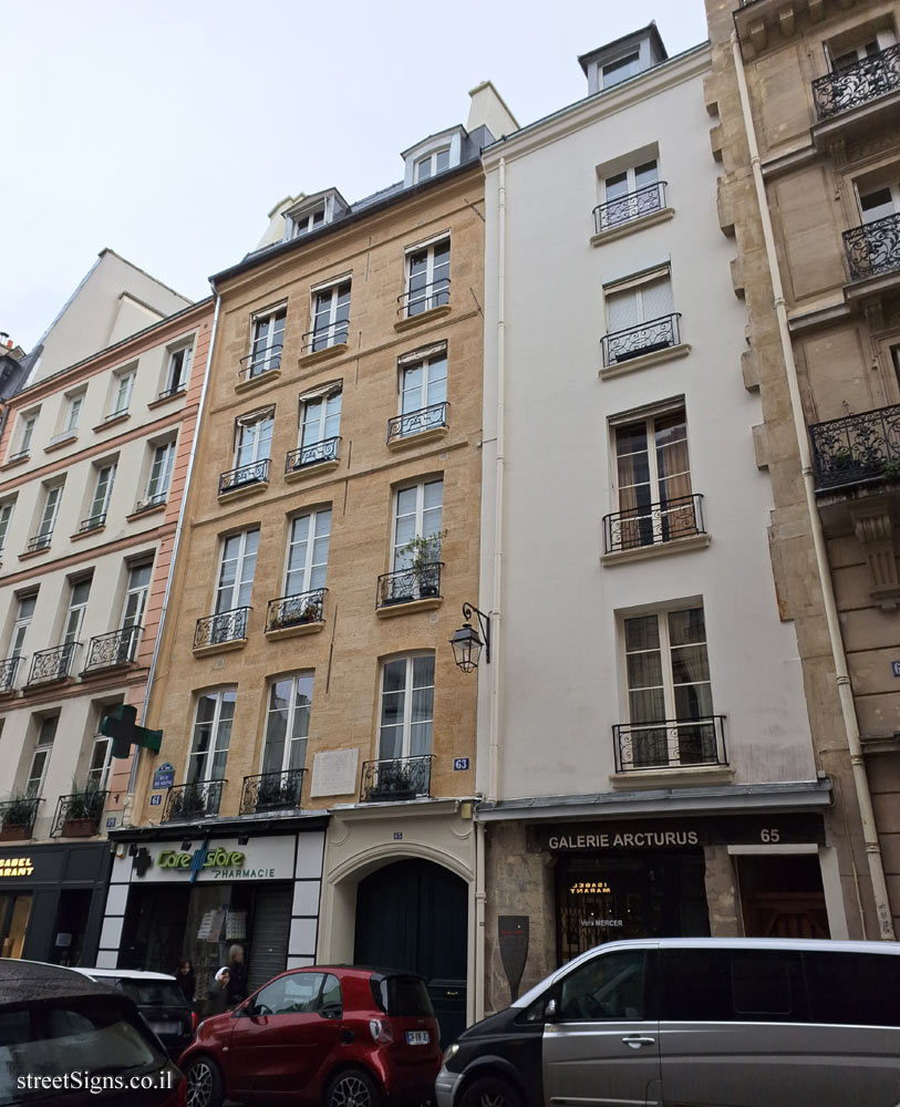 Paris - History of Paris - Adam Mickiewicz, the exiled poet - 65 Rue de Seine, 75006 Paris, France