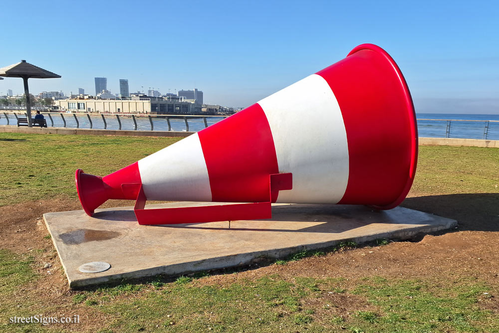 Tel Aviv - "No Lifeguard on Duty" - Outdoor sculpture by Guy Zagursky - Israel National Trail 5, Tel Aviv-Yafo, Israel