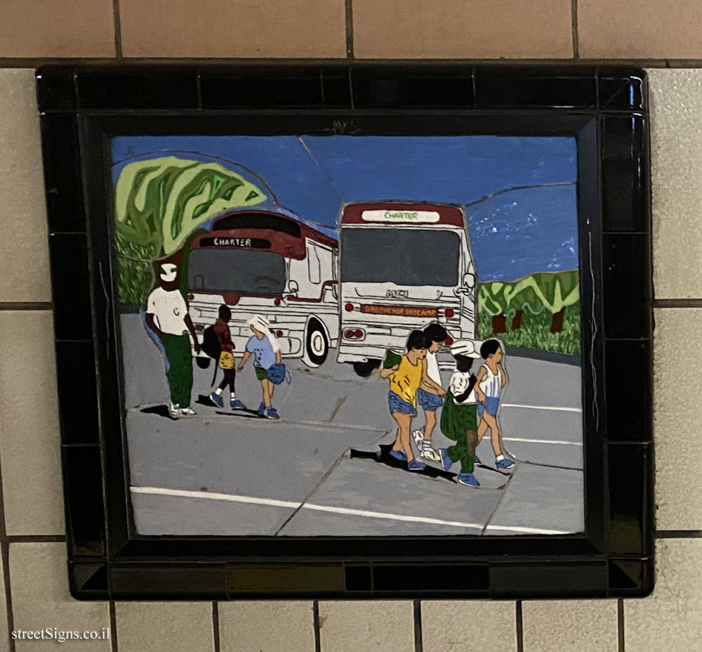 New York - Subway - 86th Street Station - Murals - Westside Views - 86 St, New York, NY 10024, USA