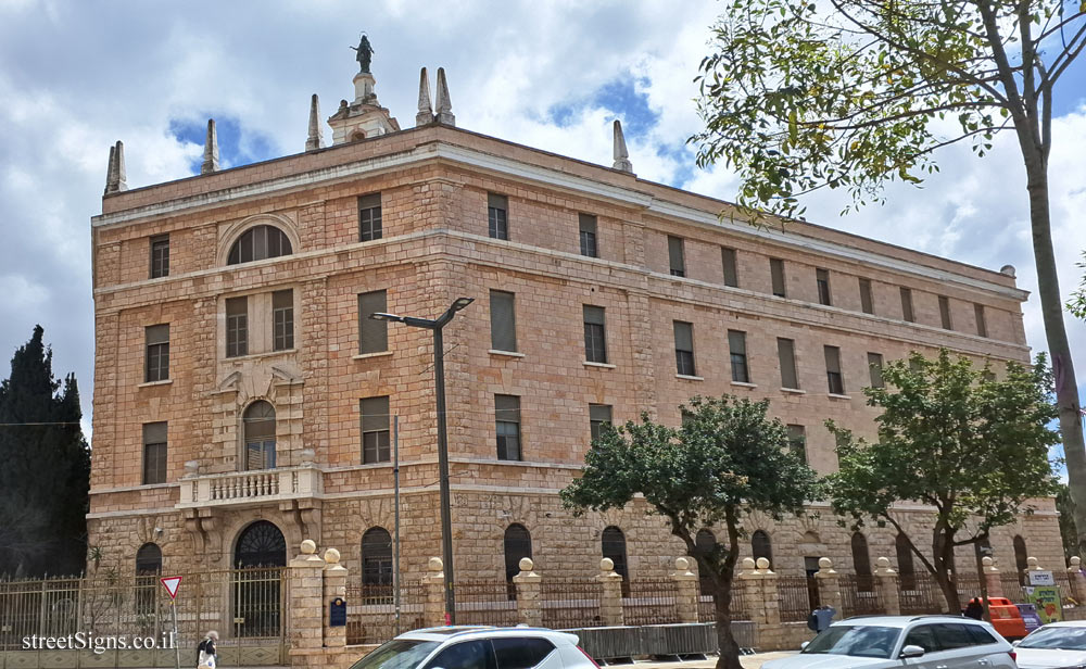 Jerusalem - The Built Heritage - Terra Sancta College - Tsarfat Square/Ben Maimon Blvd, Jerusalem, Israel