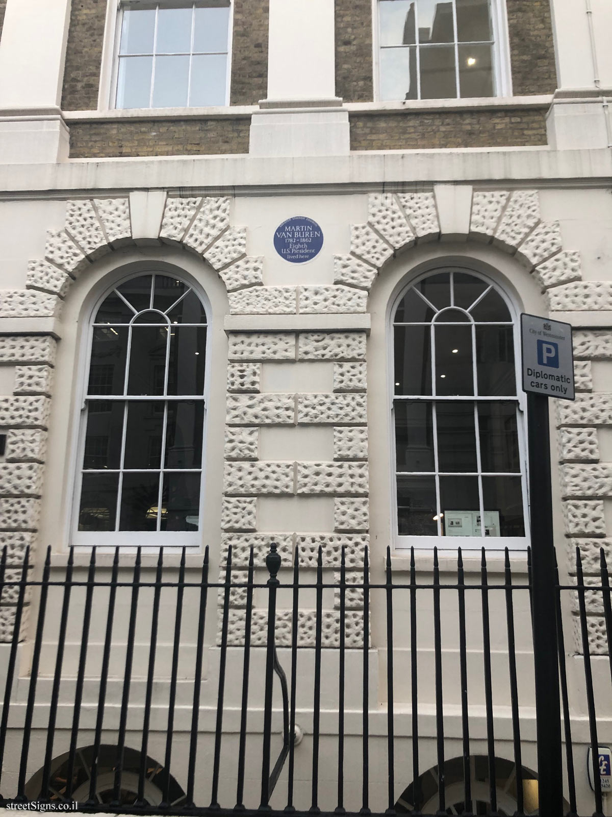 The residence of Martin Van Buren - 7 Stratford Pl, Marylebone, London W1C 1AX, UK