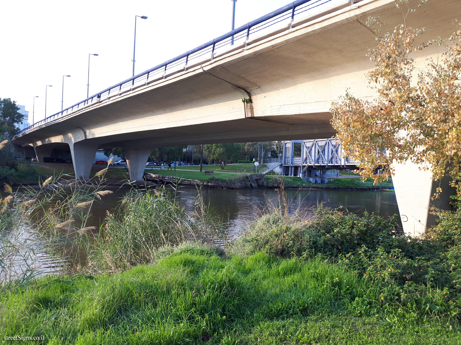 Tel Aviv - Bar-Yehuda Bridge as photographed from Hayarkon Park