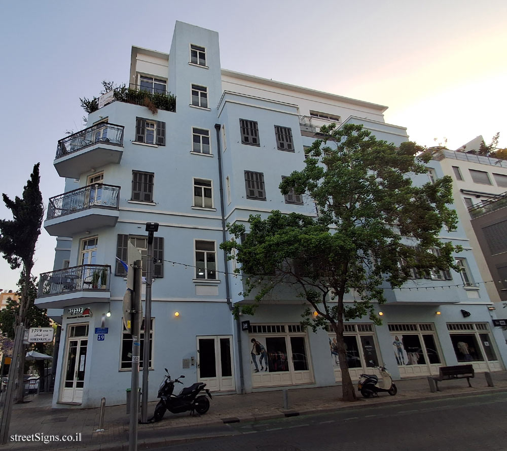 Tel Aviv - buildings for conservation - Sheinkin 19 - Sheinkin St 19, Tel Aviv-Yafo, Israel