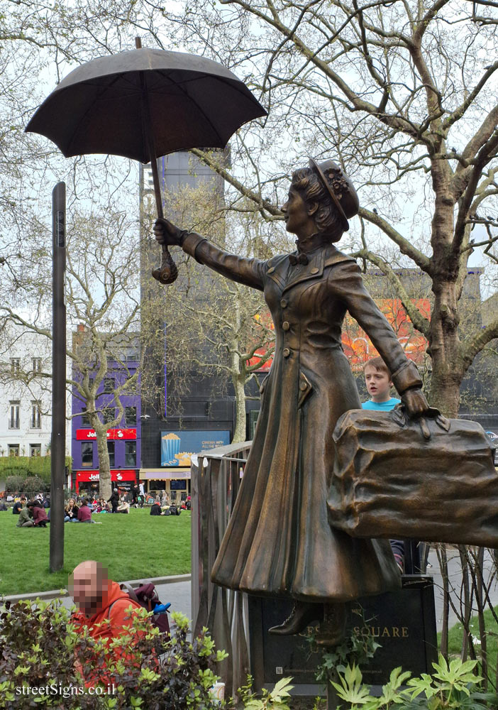 London - Leicester Square - Mary Poppins statue - 123 Leicester Square, London WC2H 7LU, UK
