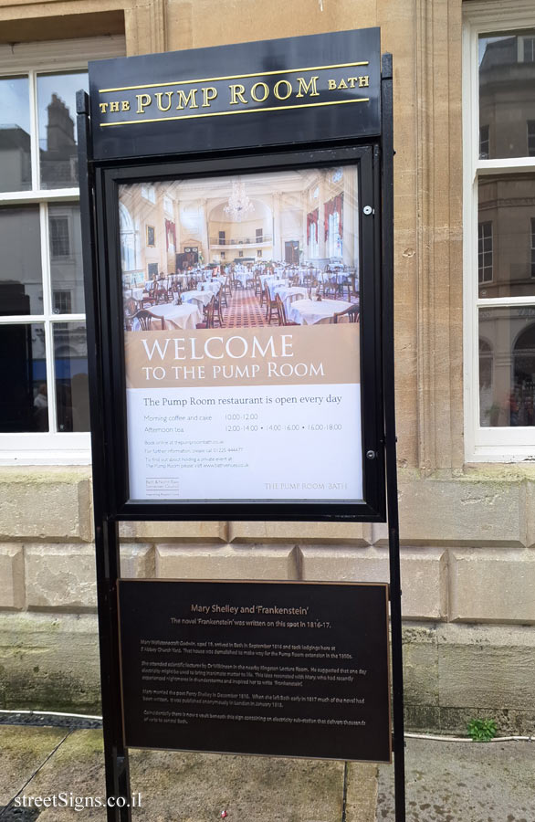 Bath - the place where Mary Shelley wrote "Frankenstein" - 9 Abbey Churchyard, Bath BA1 1LY, UK