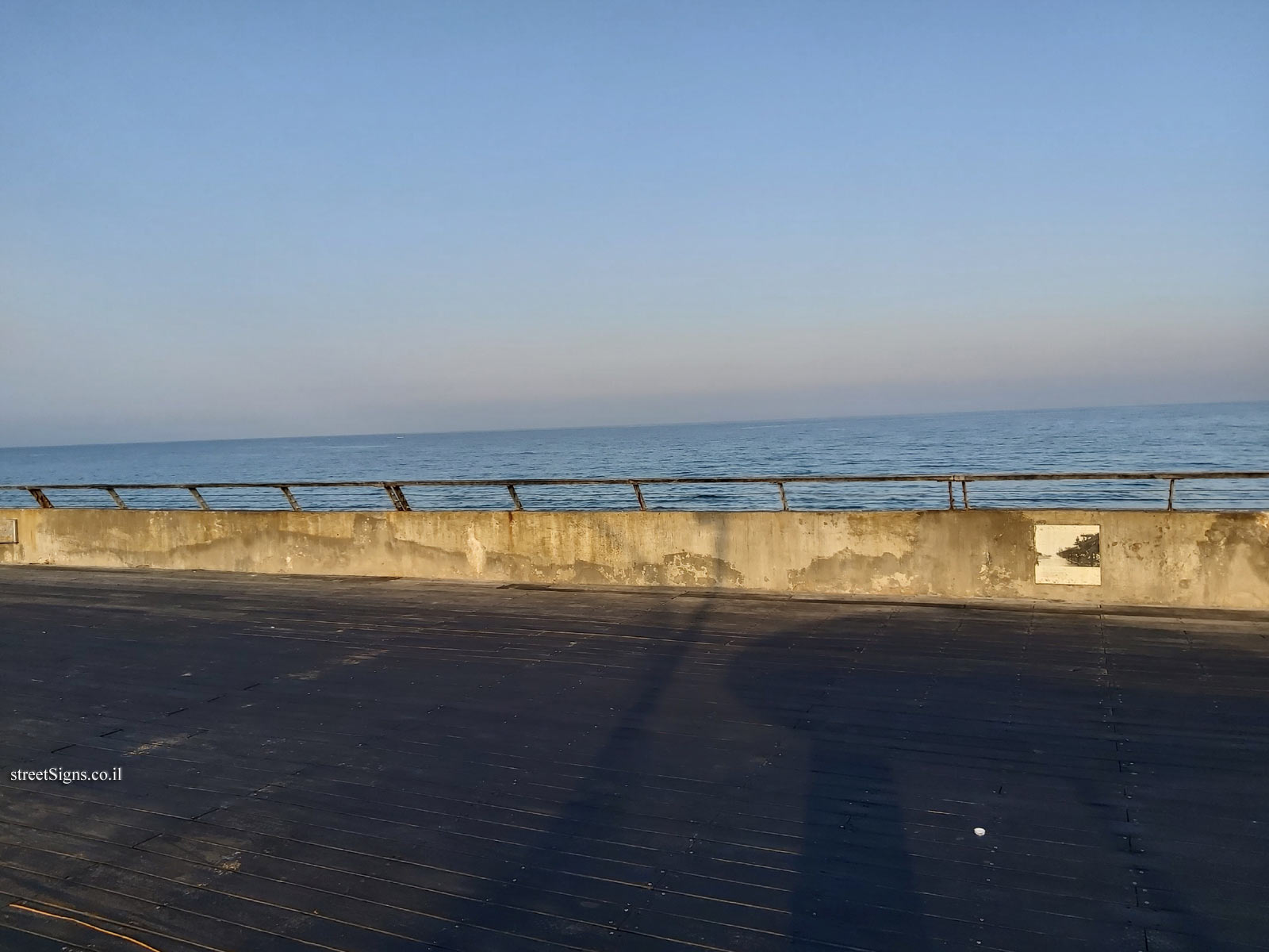 History in Tel Aviv Port - The wooden wharf