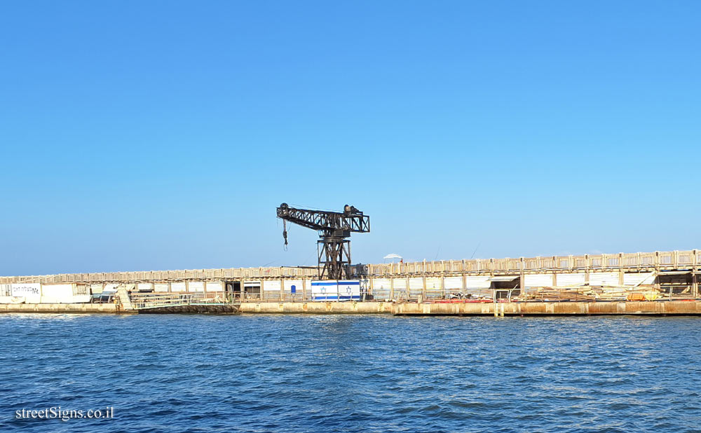 Tel Aviv - Heritage Sites in Israel - The historic crane of Tel Aviv port - Nemal Tel Aviv St 8, Tel Aviv-Yafo, Israel