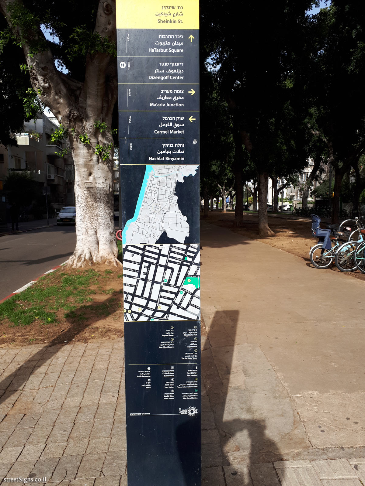 Tel Aviv -  Sheinkin Street (the other side of the sign)