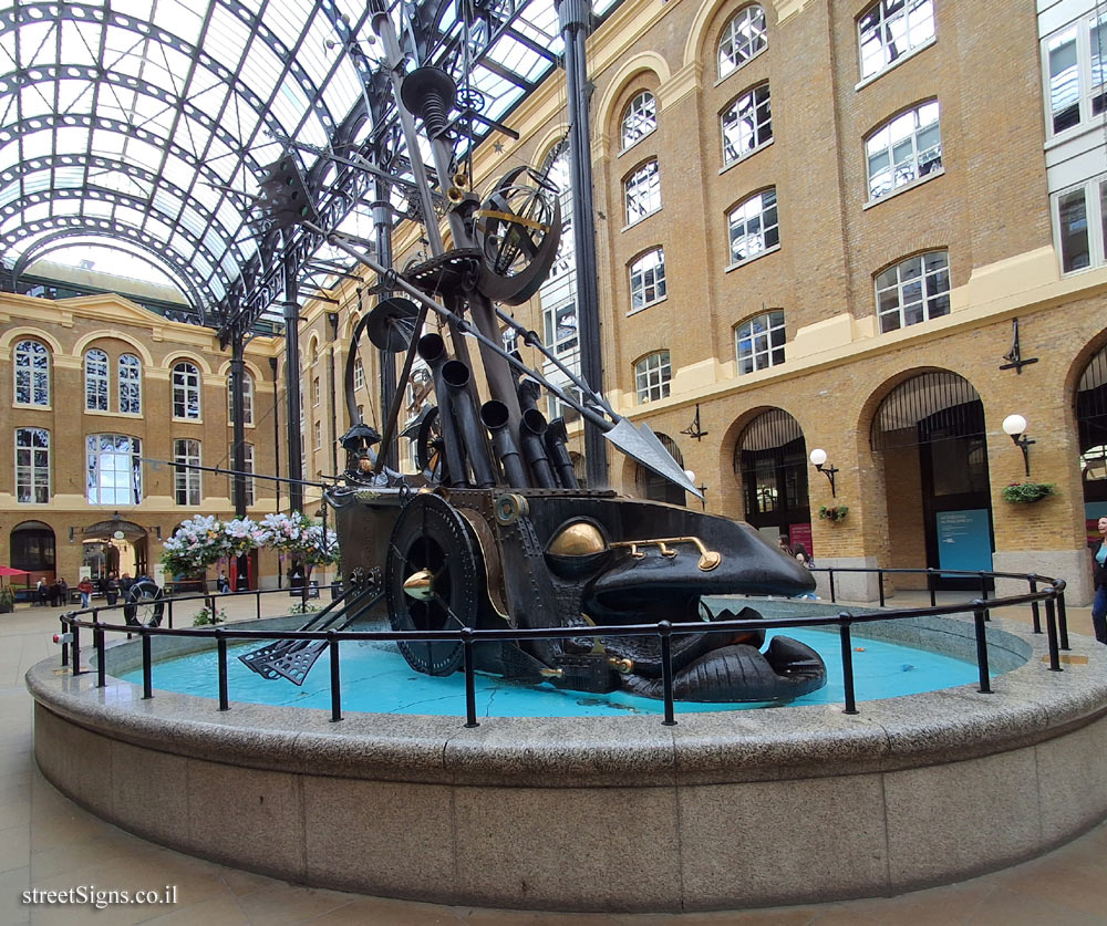 London - "The Navigators" outdoor sculpture by David Kemp - 18-19, Hays Galleria, Hay’s Ln, London SE1 2HD, UK