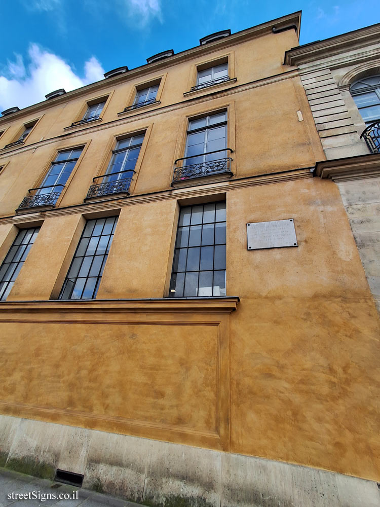 Paris - the house where the writer Anatole France lived - 15 Quai Malaquais, 75006 Paris, France
