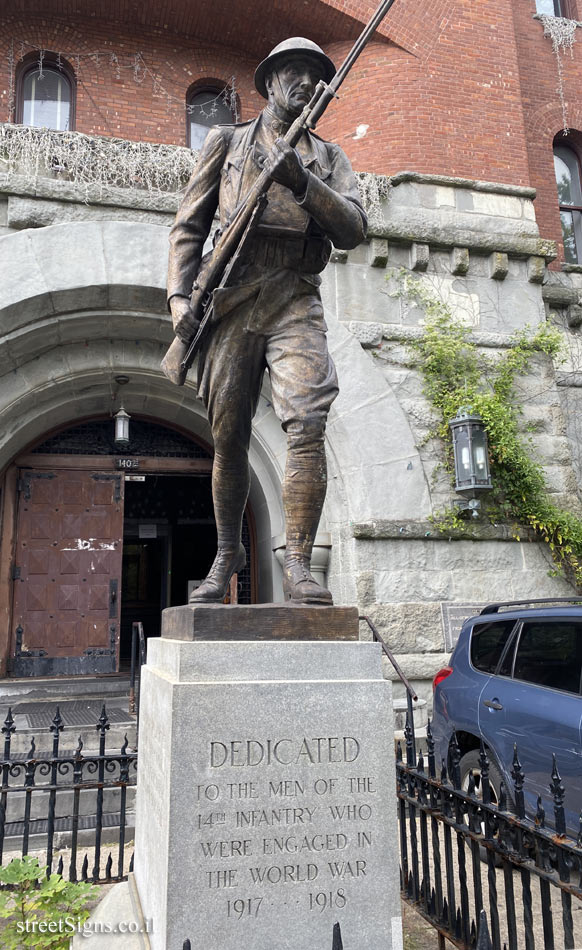 New York - Brooklyn - A statue commemorating the 14th Regiment that fought in WWI - 1402 8th Ave, Brooklyn, NY 11215, USA