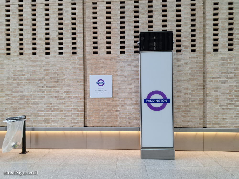 London - Elizabeth Line - Paddington Station - Inauguration of the Elizabeth Line - Paddington Station / Eastbourne Terrace, London W2 6LA, UK