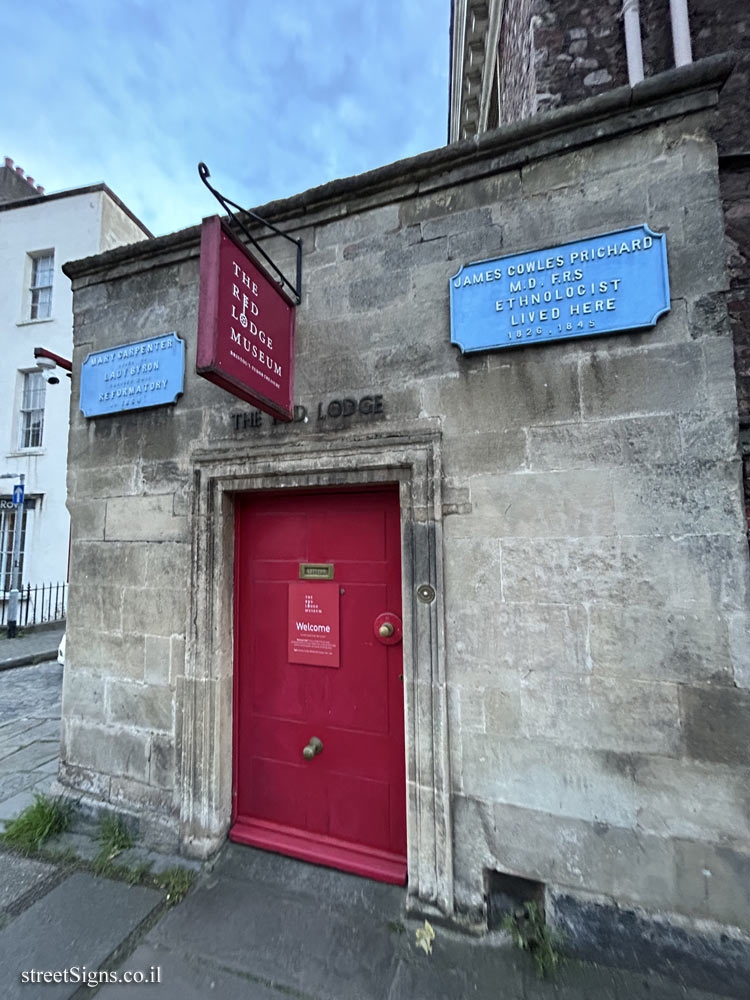 London - the house where the doctor and ethnologist James Pritchard lived - 1 Lower Park Row, Bristol BS1 5BJ, UK