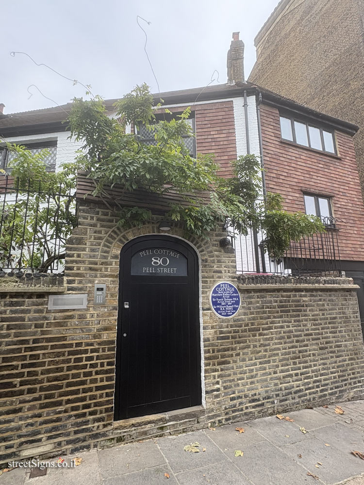 London - Peel Cottage - a place where several artists lived - Peel Cottage, 80 Peel St, London W8 7PF, UK