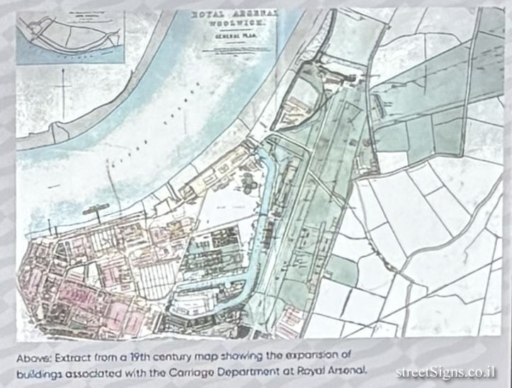 London - The making of the Royal Arsenal 1805-1900 - Map of the area