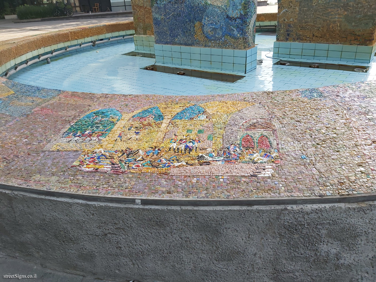 Nahum Gutman Fountain - Napoleon visits his recovering soldiers in the Armenian Monastery in Jaffa