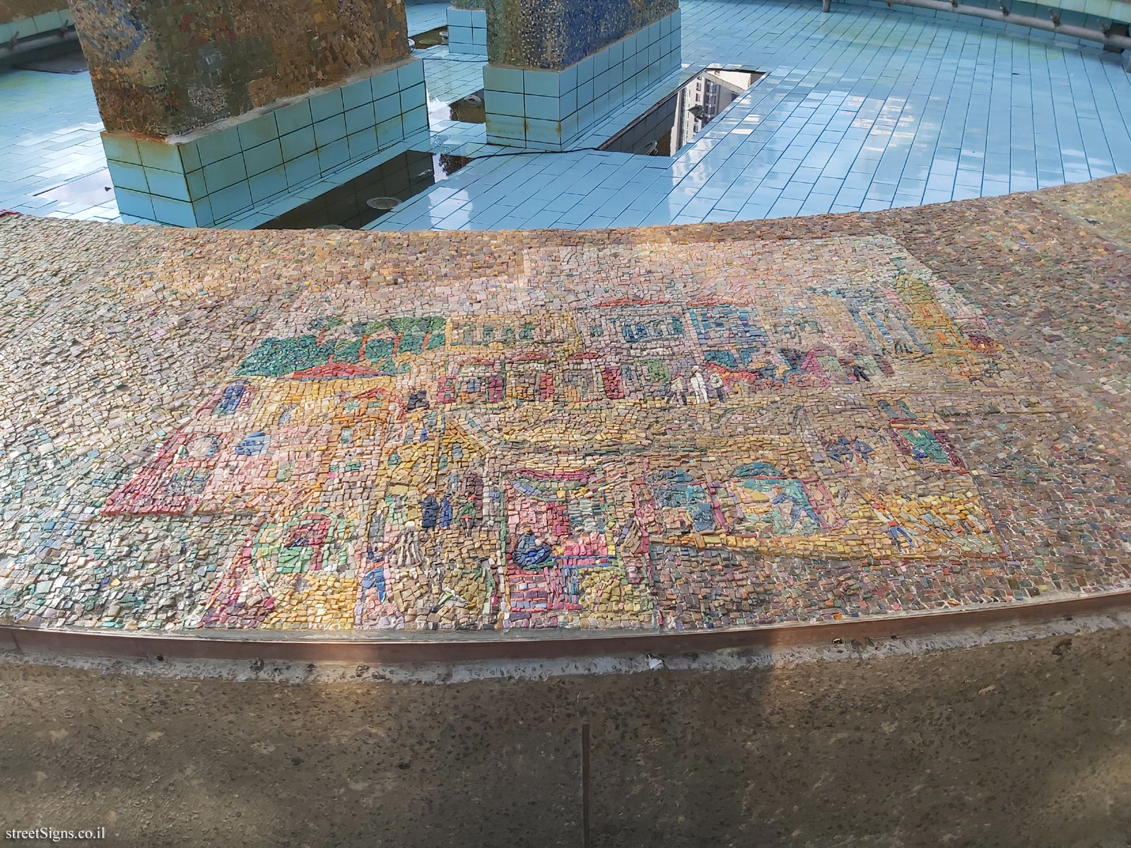 Nahum Gutman Fountain -Theodor Herzl visits Jaffa