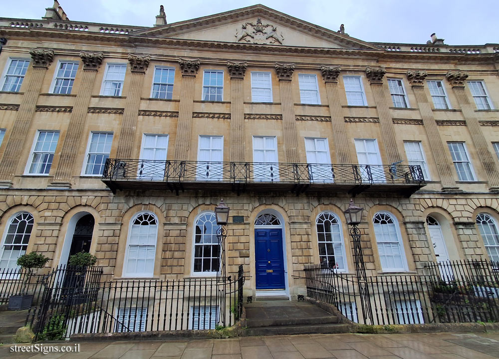 Bath - Commemorative plaque in the house where Bishop Connop Thirlwall lived - 59 Great Pulteney St, Bathwick, Bath BA2 4DN, UK