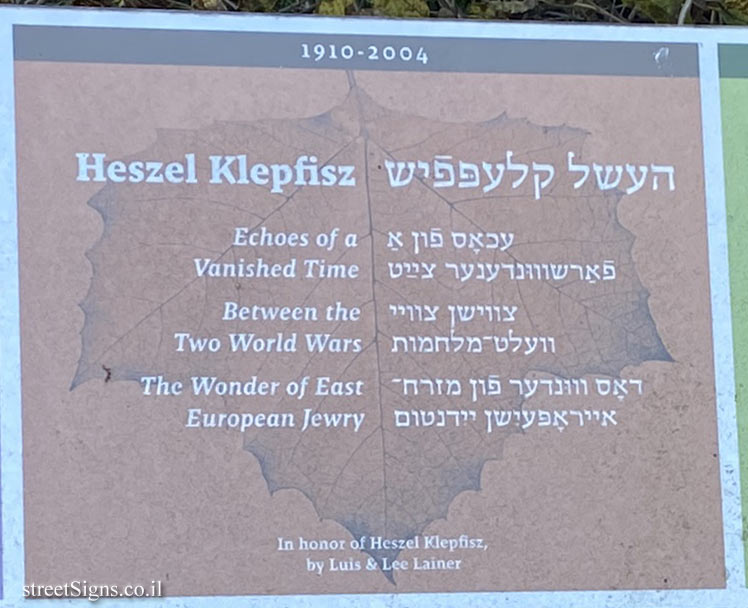 Amherst - Yiddish Writers Garden - Educators, journalists and political activists - Heszel Klepfisz