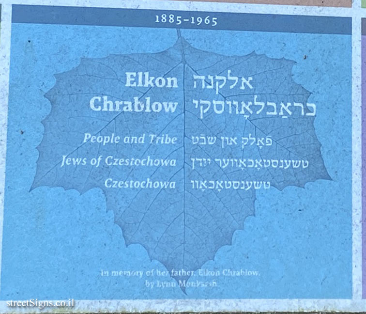Amherst - Yiddish Writers Garden - Educators, journalists and political activists - Elkon Chrablow