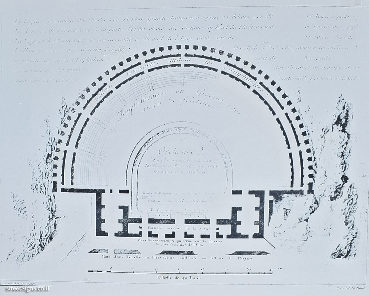 Taormina - Ancient theatre of Taormina - Illustration of the theater