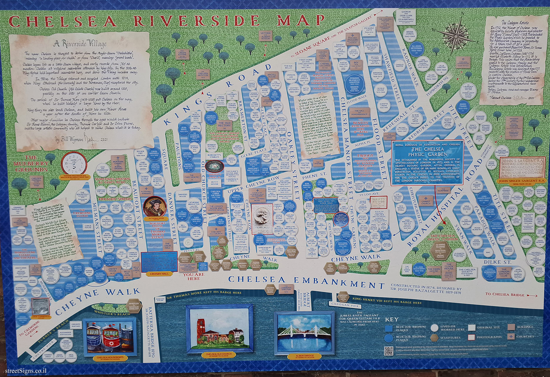 London - Chelsea Riverside Area Site Map - 14 Ropers Orchard, Danvers St, London SW3 5AX, UK