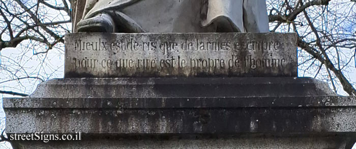 Tours - Statue of the writer and priest François Rabelais - 3 Pl. Anatole France, 37000 Tours, France