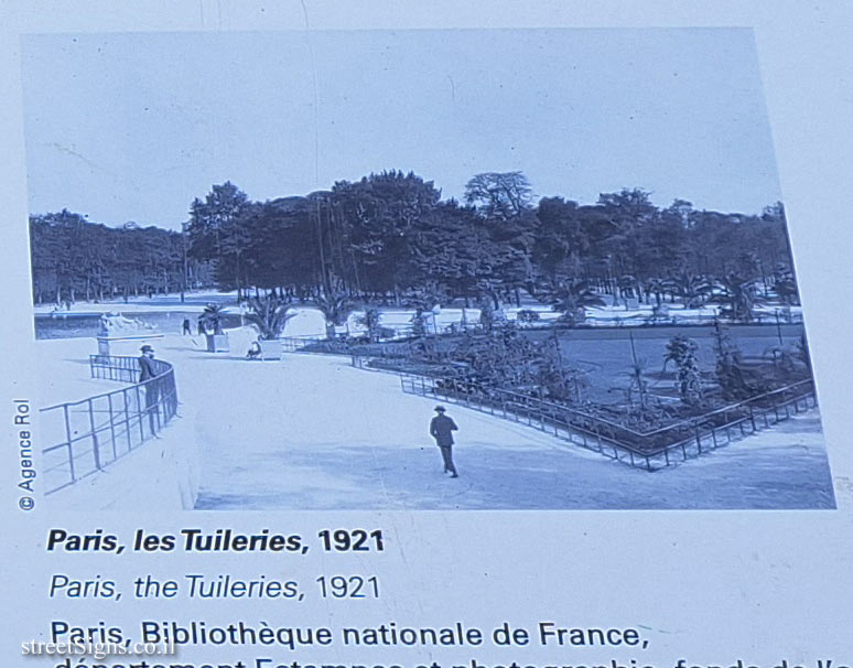 Paris - The Tuileries Rose Gardens - Tuileries Gardens in 1921