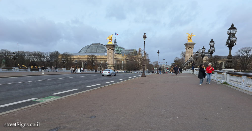 Paris - Alexander III Bridge - View from the bridge